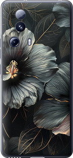 Чехол Черные цветы для Xiaomi 13 Lite