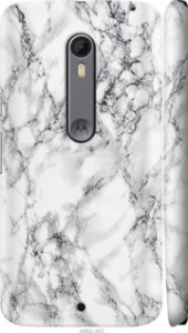 Чехол Мрамор белый для Motorola Moto X Style