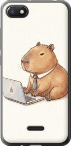 Чохол Funny Capybara CEO Working на Xiaomi Redmi 6A