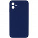 Чехол Silicone Case Square Full Camera Protective (AA) NOLOGO для Apple iPhone 11 (6.1") (Темно-синий / Midnight blue)