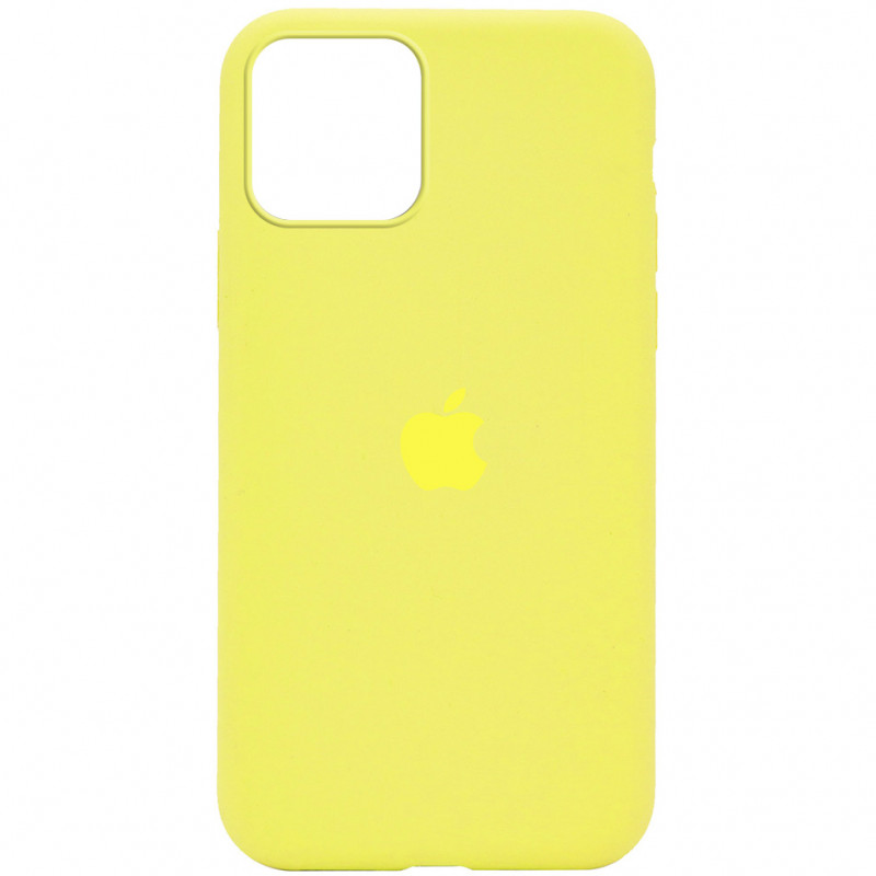 Чохол Silicone Case Full Protective (AA) на Apple iPhone 15 Pro (6.1") (Жовтий / Bright Yellow)