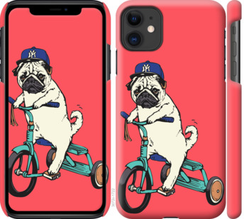 

Чохол Мопс на велосипеді на iPhone 11 778779