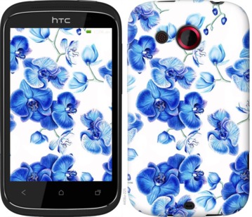 

Чохол Блакитні орхідеї на HTC Desire C A320e 724972