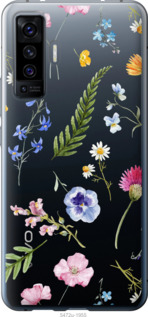 

Чехол Цветочный фон v2 для Vivo X50 1440442