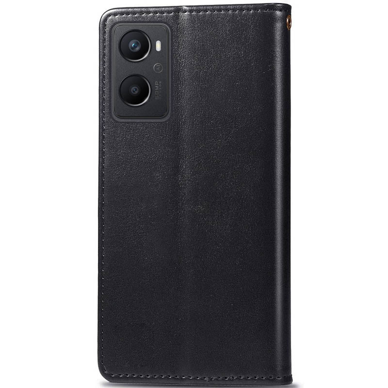 Фото Кожаный чехол книжка GETMAN Gallant (PU) для Oppo A96 (Черный) на vchehle.ua