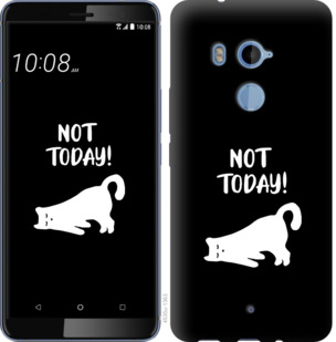 

Чехол Уставший кот для HTC U11 Plus 874174