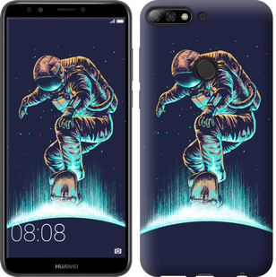 

Чехол Космонавт на скейтборде для Honor 7C pro 672625