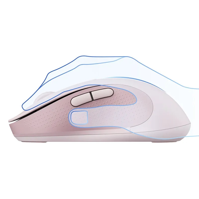 Купить Мышь беспроводная Baseus F02 Ergonomic (without Battery) (B01055505) (Baby pink) на vchehle.ua