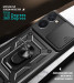 Ударопрочный чехол Camshield Serge Ring для Realme C33 (Черный) в магазине vchehle.ua