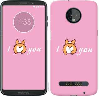 

Чехол Люблю1 для Motorola Moto Z3 Play 804949