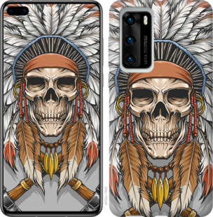 

Чехол Череп индейца для Huawei P40 933985