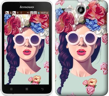 

Чохол Дівчина з квітами на Lenovo A529 95638