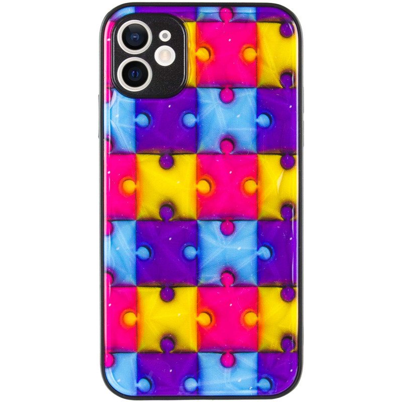 Фото TPU+PC чехол Prisma Fluffie для Apple iPhone 12 (6.1") (Puzzle) на vchehle.ua