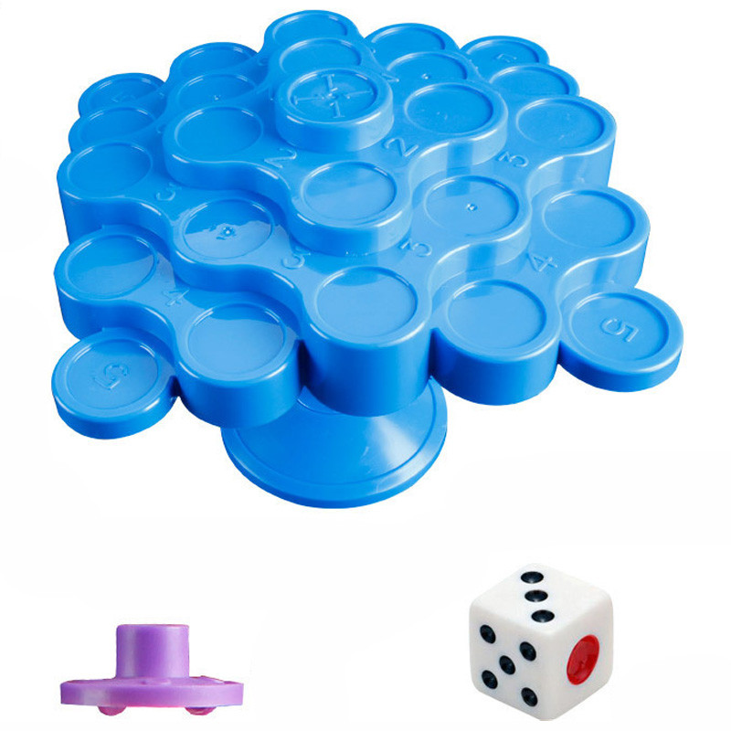 Фото Настольная интерактивная игра Ummi 707-30 Topple Tower Game (Blue) на vchehle.ua
