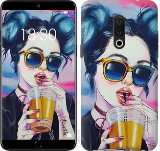 

Чохол Арт-дівчина в окулярах на Meizu 16th 667368