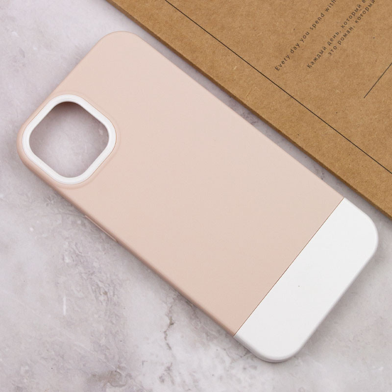 Чохол TPU+PC Bichromatic на Apple iPhone 11 Pro (5.8") (Grey-beige / White) в магазині vchehle.ua