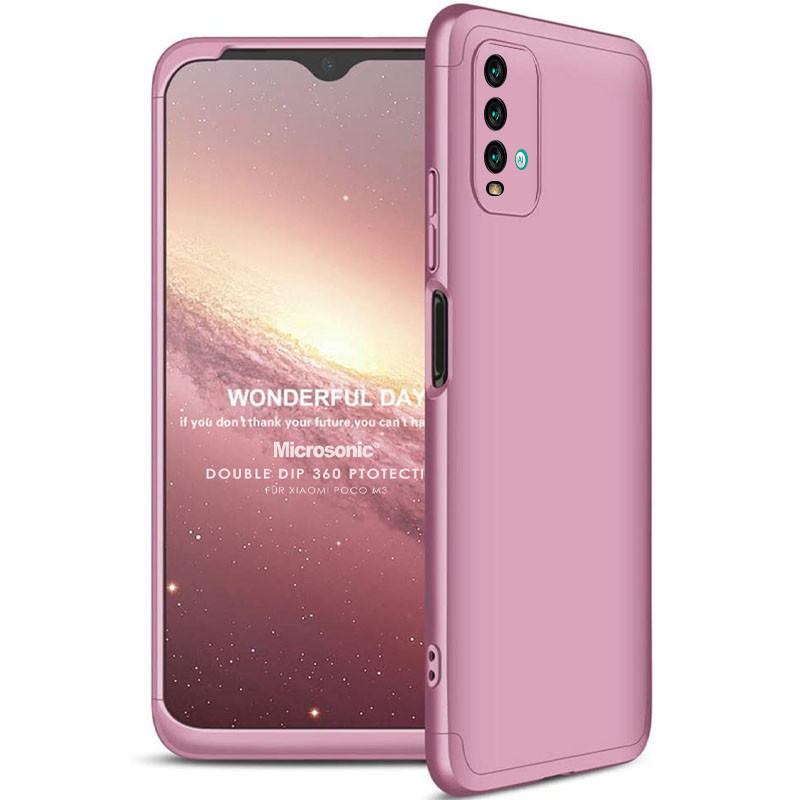 Пластикова накладка GKK LikGus 360 градусів (орр) на Xiaomi Redmi Note 9 4G / Redmi 9 Power / 9T (Рожевий / Rose Gold)