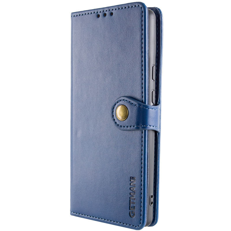 Фото Шкіряний чохол-книжка GETMAN Gallant (PU) для Xiaomi Redmi Note 14 Pro 4G (Синій) в маназині vchehle.ua