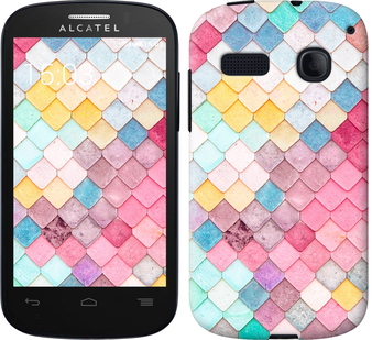 

Чехол Красочная черепица для Alcatel One Touch Pop C3 4033D 335520