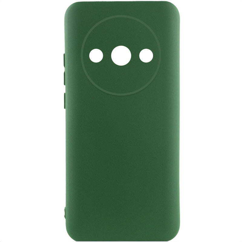 Чехол Silicone Cover Lakshmi Full Camera (AA) для Xiaomi Redmi A3 (Зеленый / Dark green)