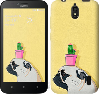 

Чохол Мопс з кактусом на Huawei Ascend Y625 795839
