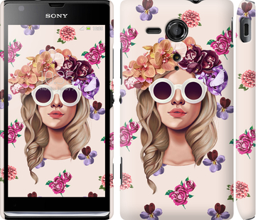 

Чохол Дівчина з квітами v2 на Sony Xperia SP M35H 190353