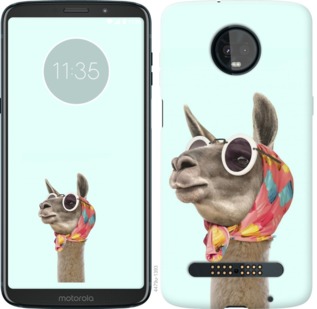 

Чехол Модная лама для Motorola Moto Z3 Play 753447