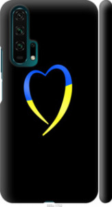 Чехол Жёлто-голубое сердце для Huawei Honor 20 Pro