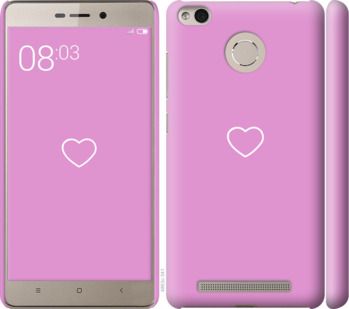 Чехол Сердце 2 для Xiaomi Redmi 3 Pro