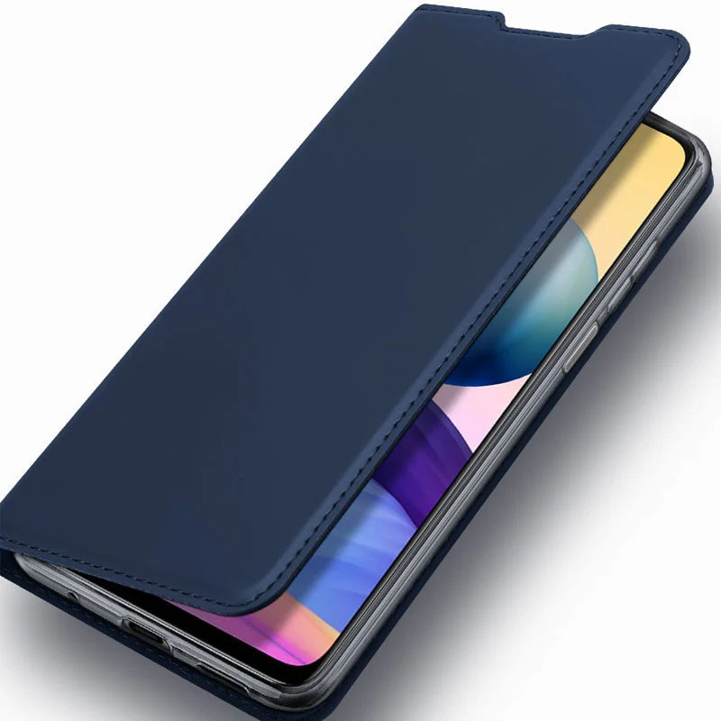 Чехол-книжка Dux Ducis с карманом для визиток для Samsung Galaxy A03 Core (Синий) в магазине vchehle.ua