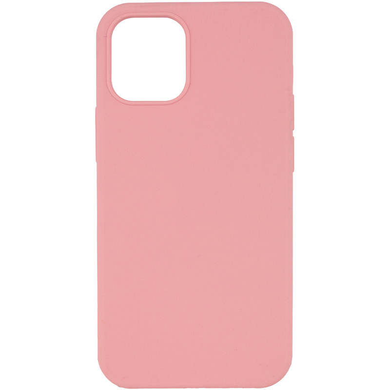 Чехол Silicone Case Full Protective (AA) NO LOGO для Apple iPhone 12 Pro / 12 (6.1") (Розовый / Pink)