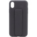 Чохол Silicone Case Hand Holder на Apple iPhone XS Max (6.5") (Чорний / Black)