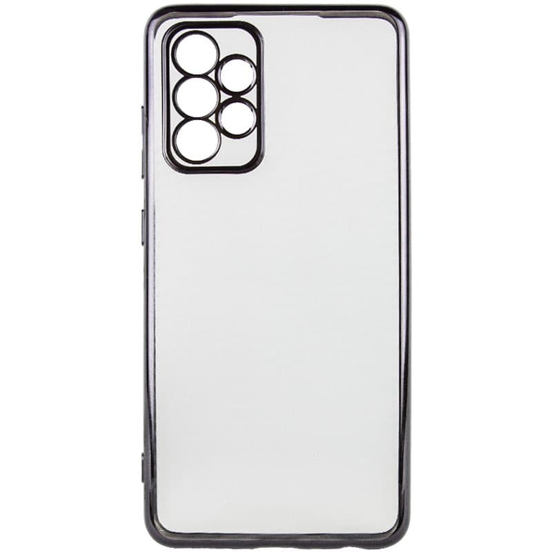 

Прозорий силіконовий чохол глянцева окантовка Full Camera для Samsung Galaxy A52 5G (Чорний) 1185818