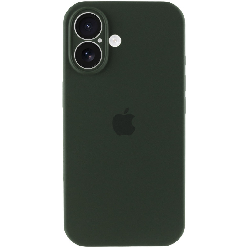 Купить Чехол Silicone Case Full Camera Protective (AA) для Apple iPhone 16 (6.1") (Зеленый / Cyprus Green) на vchehle.ua