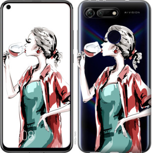 

Чохол Дівчина з келихом на Huawei Honor View 20 841762