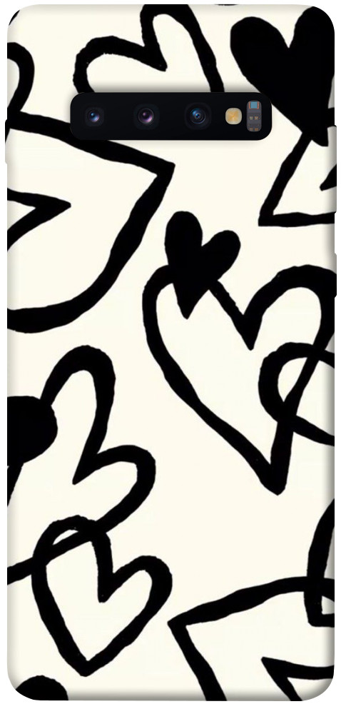 

Чехол Black heart для Galaxy S10 Plus (2019) 1098278