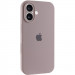 Чехол Silicone Case Full Camera Protective (AA) для Apple iPhone 16 (6.1") (Серый / Lavender)