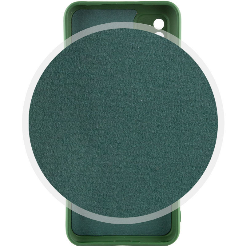 Фото Чехол TPU GETMAN Liquid Silk Full Camera для Xiaomi Redmi A1 / A2 (Зеленый / Dark green) на vchehle.ua