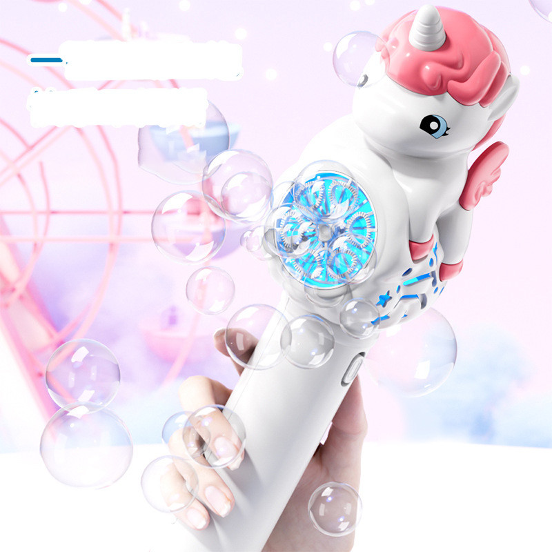 Фото Пистолет с мыльными пузырями H055 Little Unicorn + bottle 50ml (Pink) на vchehle.ua