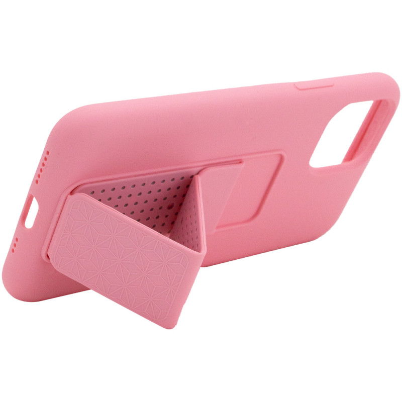 Чехол Silicone Case Hand Holder для Apple iPhone 11 Pro (5.8") (Розовый / Pink) в магазине vchehle.ua