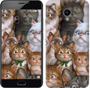 

Чехол коты для Meizu M3e 476544