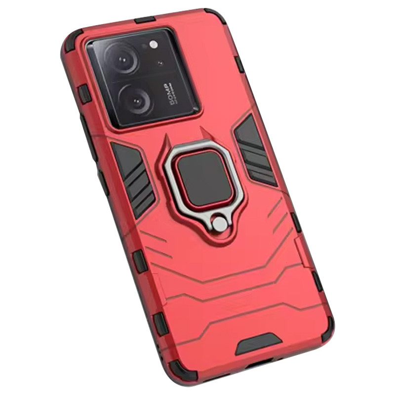 Фото Ударопрочный чехол Transformer Ring for Magnet для Xiaomi Redmi 13C / Poco C65 (Красный / Dante Red) в магазине vchehle.ua