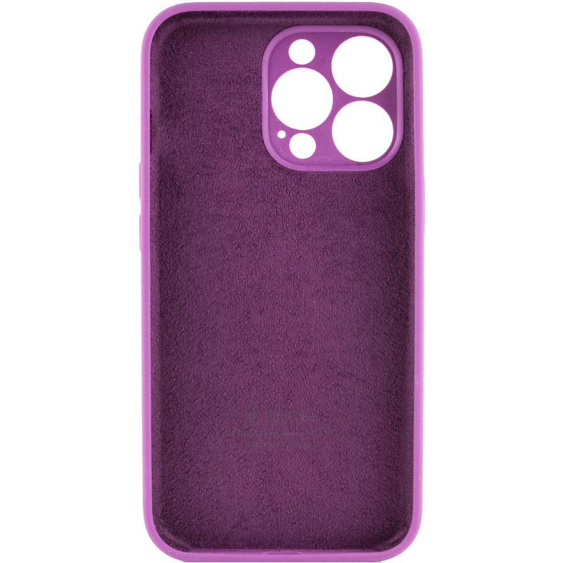 Фото Чехол Silicone Case Full Camera Protective (AA) для Apple iPhone 13 Pro (6.1") (Фиолетовый / Grape) на vchehle.ua