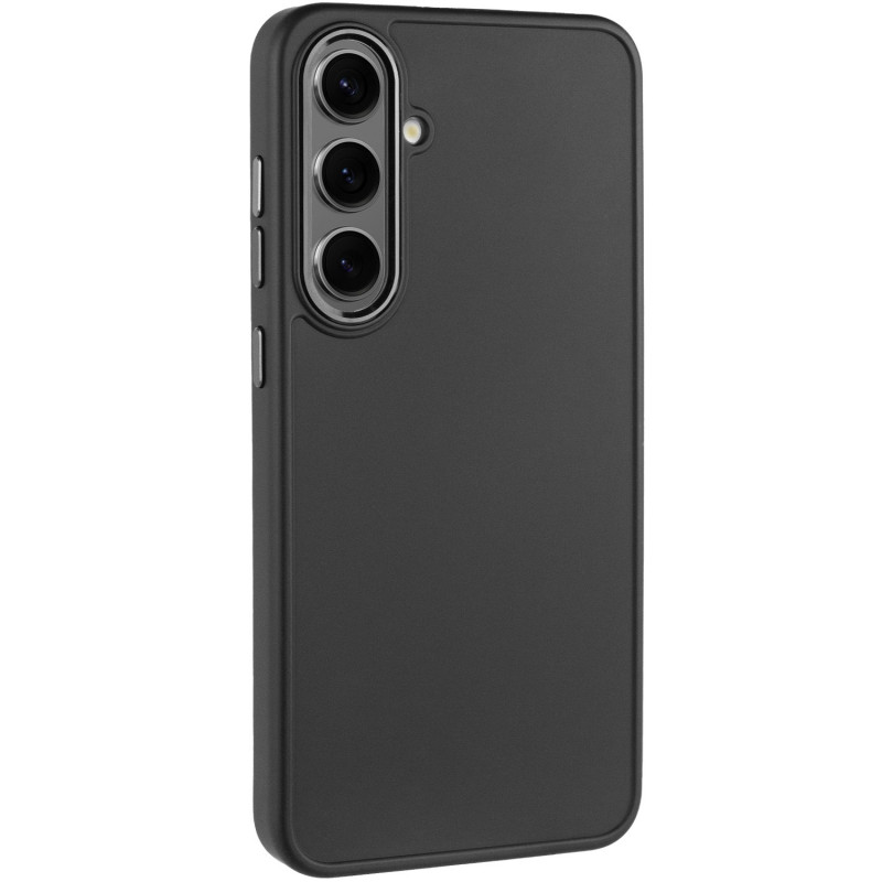 TPU чехол Bonbon Metal Style для Samsung Galaxy S24 / S25 (Черный / Black)