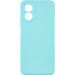 Силіконовий чохол Candy Full Camera на Oppo A58 4G (Бірюзовий / Turquoise)