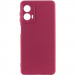 Чохол Silicone Cover Lakshmi Full Camera (AA) на Motorola Moto G24 (Бордовий / Marsala)