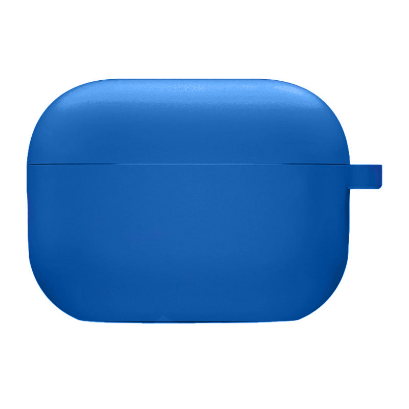 Силіконовий футляр з мікрофіброю для навушників Airpods Pro 2 / Pro (Синій / Royal blue)