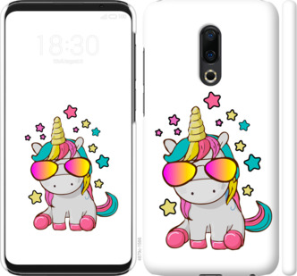 

Чохол Єдиноріг в окулярах на Meizu 16 Plus 911748