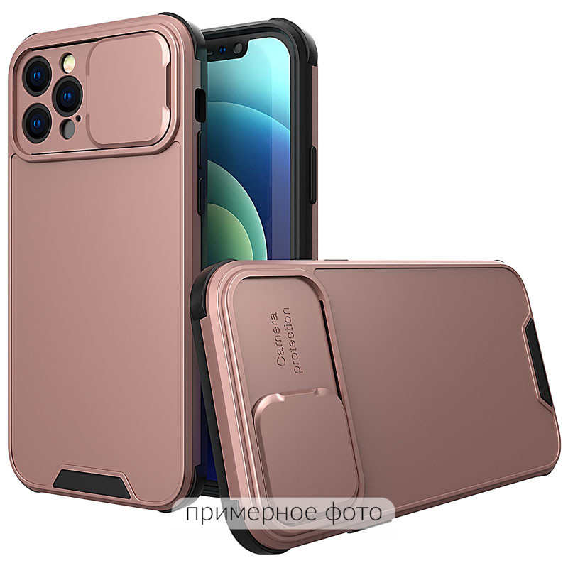 

TPU+PC чехол Lens series для Samsung Galaxy A12 (Rose Gold) 1213024