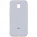 TPU чехол Matte LOGO для Xiaomi Redmi 8a (Белый / White)